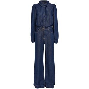 7FAM Denim Poppy Tailored Jumpsuit NWT